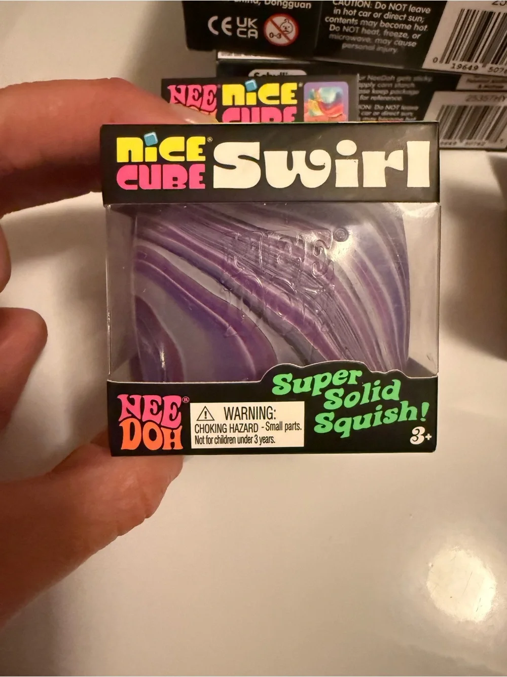 Schylling Needoh Swirl Squish Toy - Purple